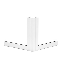 Glas Eck-Klemmprofil Set 12 mm - Weiss^
