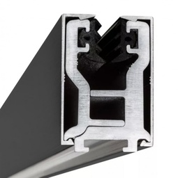 Glas-Klemmprofil | 8-8,76 mm | Anthrazit^