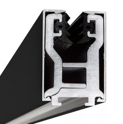 Glas-Klemmprofil | 17,52 mm | Schwarz^