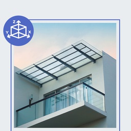 ESG, VSG Glas für Balkonüberdachung