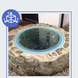 Glas für Brunnenabdeckung